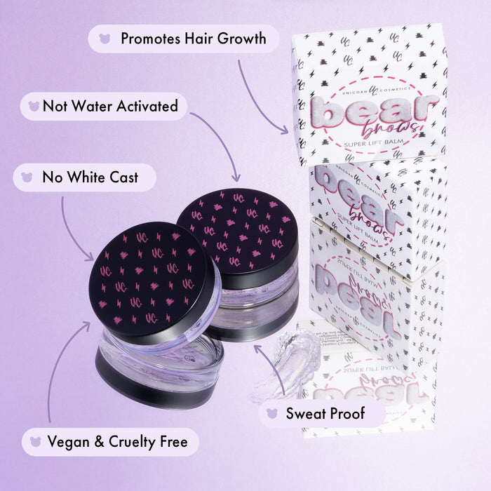Bear Brows Balm + Duo Ended Comb - Unicorn Cosmetics