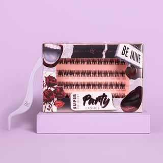 Be Mine Super Pre-Glued Party Lashes + Tweezer Duo - Unicorn Cosmetics