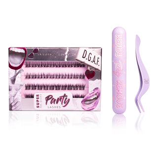 D.G.A.F Super Pre-Glued Party Lashes Full Kit - Unicorn Cosmetics