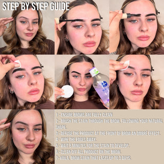 Bear Brow Stain in Shade Blue Black- Natural Brow Stain