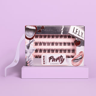I.F.L.Y. Super Pre-Glued Party Lashes + Tweezer Duo