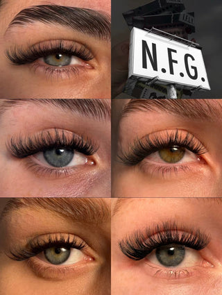 N.F.G. Super Pre-Glued Party Lashes + Tweezer Duo - Unicorn Cosmetics