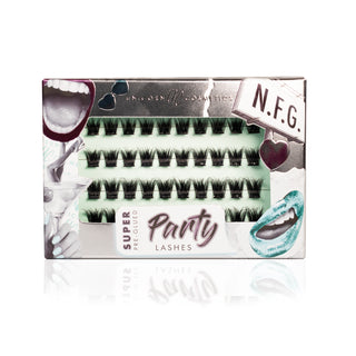 N.F.G. Super Pre-Glued Party Lashes + Tweezer Duo - Unicorn Cosmetics