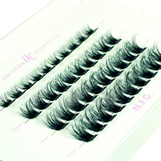 N.F.G. Super Pre-Glued Party Lashes + Tweezer Duo - Unicorn Cosmetics