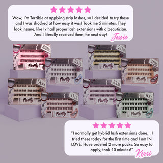 Hybrids Super Pre-Glued Lashes - Unicorn Cosmetics