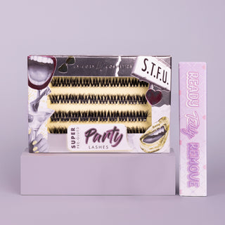 S.T.F.U. Super Pre-Glued Party Lashes + Remover Duo