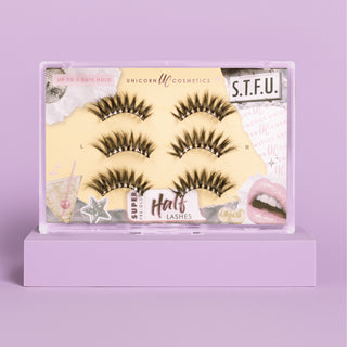 S.T.F.U. Super Pre-Glued Half Strip Lash Starter Kit - Unicorn Cosmetics